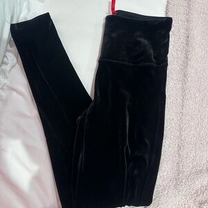 SPANX Black Velvet Leggings